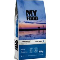 Myfood Dry Puppy Food for healthy Skin and Fur, With Lamb and Rice 12KG