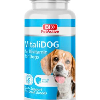  Bio PetActive Vitalidog Small Breed (Multivitamin Tablet for Dogs) 60 Tabs 