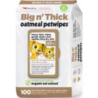 Petkin Big N' Thick Oatmeal Petwipes 100ct