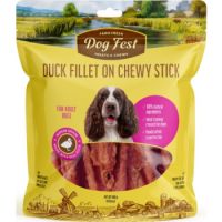 Dog Fest Duck Fillet On Chewy Stick For Adult Dogs - 500g