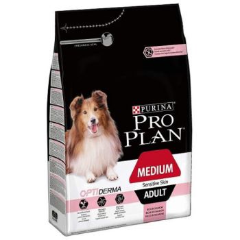 Pro Plan Optiderma - Salmon for Medium Sensitive Skin Adult Dog (14kg) 