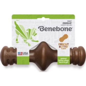  Benebone Zaggler Dog Chew Toy – Peanut Medium 