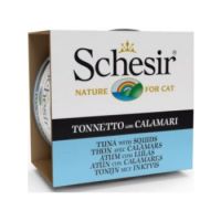 Schesir Cat Wet Food Can Jelly Tuna with Squids 85g