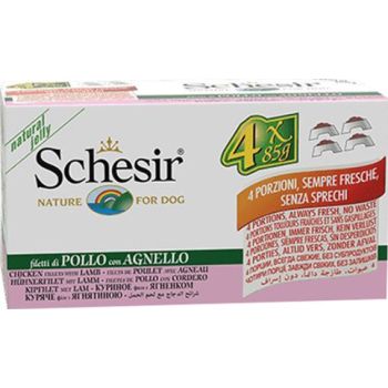  Schesir Dog Wet Food-Chicken Fillets With Lamb[Weight - 340g] 