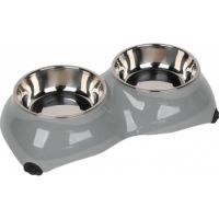 4 Paw Dinner Set Bowls Medium Grey