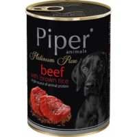 PIPER PLATINUM PURE for dogs with beef and brown rice 400 g