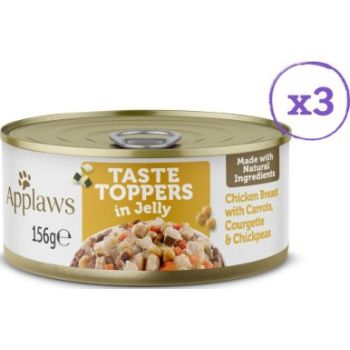  Applaws Taste Toppers in Jelly Selection Wet Dog Food 8 x 156g Tins 