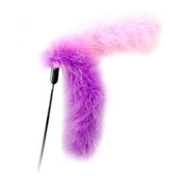  Interactive Cat Teaser Toys Fluffy Purple Tail Small 