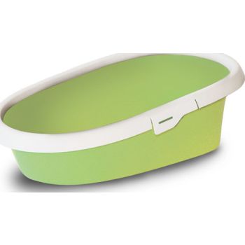  Duvo+ Litter Tray Excalibur with Rim 43x31x14cm Green Color 