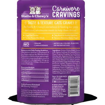  Stella & Chewy’s Carnivore Cravings Savory Shreds Chicken & Chicken Liver Recipe 2.8 oz 