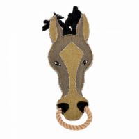 DUVO DOG TOY CANVAS HORSE