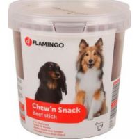 Flamingo Dog Treats Chew'n Snack Beef Sticks