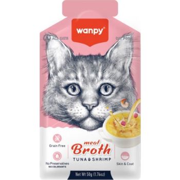  Wanpy Meat Broth Tuna & Shrimp for Cats (50gm) 