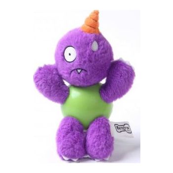  PAWSITIV PURPLE MONSTER WITH RUBBER BALL AND SQUEAKY - SMALL (56) 