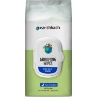 Earthbath® Grooming Wipes, Green Tea & Awapuhi, Cleans & Conditions, 100 ct