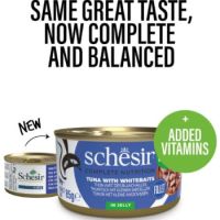 Schesir Cat Can Jelly Tuna With Whitebaits 85g
