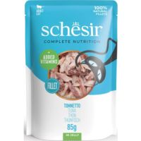 Schesir Complete & Balanced Nutrition Wet Cat Food in Jelly Pouch- Tuna 85g