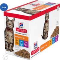 Hill’s Science Plan Adult Cat Wet Food Multipack With Chicken, Ocean Fish, Beef Pouches (12x85g)