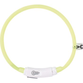  M-PETS Flash Led Rechargeable Collar S Green 