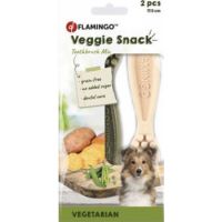 Flamingo Veggie Adult Toothbrush Dog Treats 17.5cm 2c
