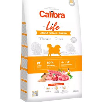  Calibra Dog Dry Food  Life Adult Small Breed Lamb 1.5kg 