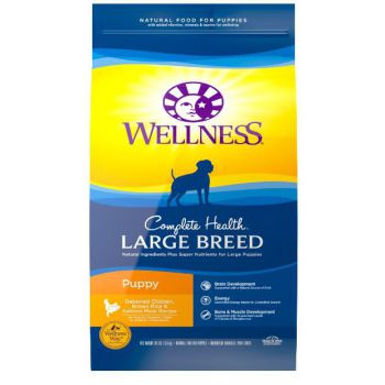  Wellness Complete Health Large Breed Puppy Dog Food, 13.6 Kg 