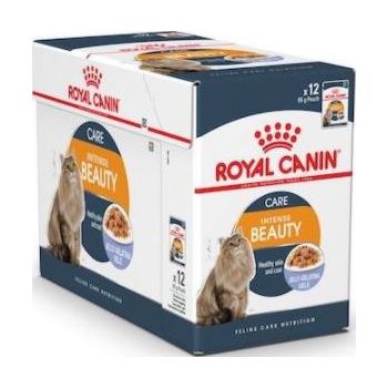  Royal Canin  INTENSE BEAUTY JELLY Cat Wet Food 12x85g 