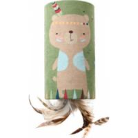 Gigwi Happy Indian Melody Tube " Bear" With Feather & Sound Chip