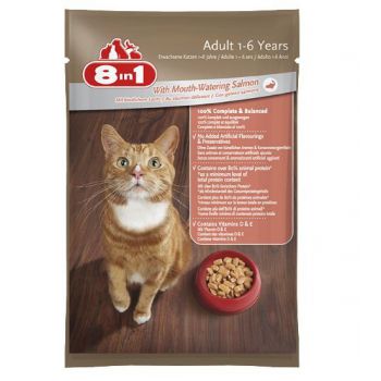  8in1 Adult Cat with Mouth-Watering Salmon 100g X 24 Pieces 