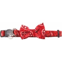 Pawise Cat Collar with Bowknot Red