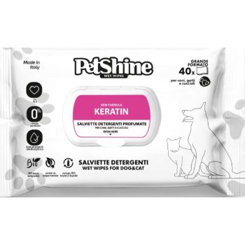  PetShine Wet Wipes Keratin 40Pcs 