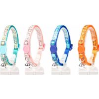 Duvo+ Cat Collar Retro Squares Nylon Mixed Colors 20-30cm / 10Mm   1pcs