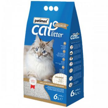  Patimax Cat Litter Clumping Sand 6L (UNSCENTED) 4.8KG 