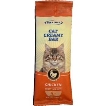  Cola Loca Cat Creamy Bar – Chicken Flavour – Pack of 4 x 15g Tubes 