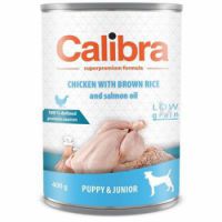 Calibra Sp Cans Dog Puppy&Junior Chicken With Brown Rice And Salmon Oil 400G