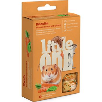  Little One Biscuits with dried carrot and spinach for small animals 5x7g 