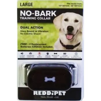  Reddipet No Bark Training Collar for Dogs with CR2032 (Large) 