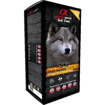  Alpha Spirit Soft Food for Adult Dogs POULTRY - 9 kg Box (45 trays x 200g) 