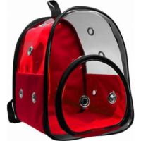 CADO PET TRANSPARENT PET CARRYING BACKPACK-32*26*40cm Red