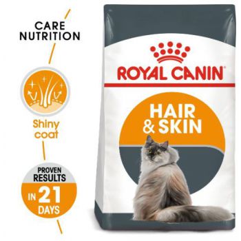  Royal Canin Cat Dry Food  Hair & Skin 2 KG 