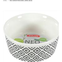 Zolux NEO SANDSTONE BOWL 250ML BEIGE