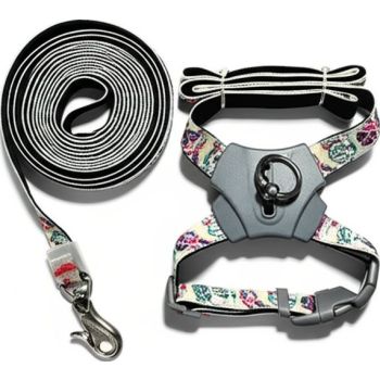  Panda X Harness And Leash Green  20mmx45-70cm 