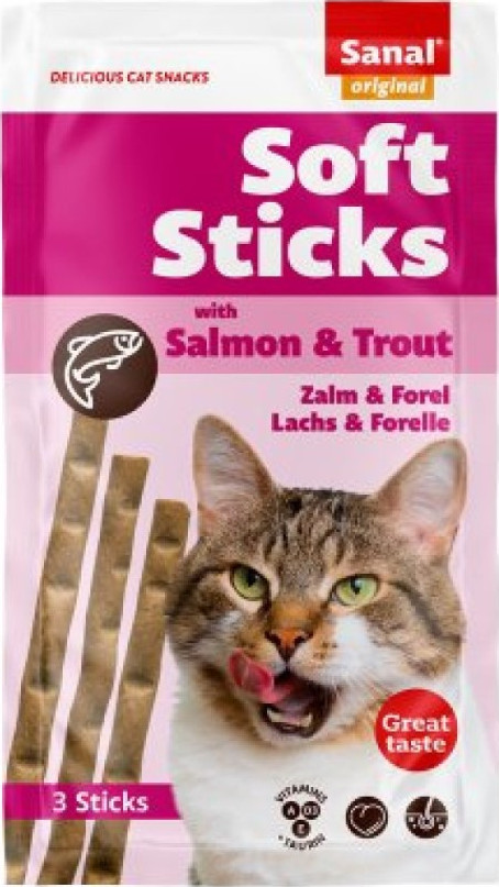 SANAL CAT Soft Sticks Salmon & Trout Buy, Best Price in UAE, Dubai, Abu ...