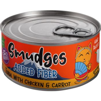  Smudges Adult Cat Wet Food  Tuna Flakes With Chicken & Carrot in Gravy 80g 