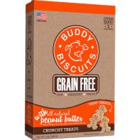 Buddy Biscuits Grain Free TEENY Crunchy Treats With Peanut Butter - 7 Oz