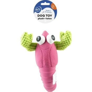  Duvo+ Plush & Latex Lobster 24x18.5x6.5cm pink/green 