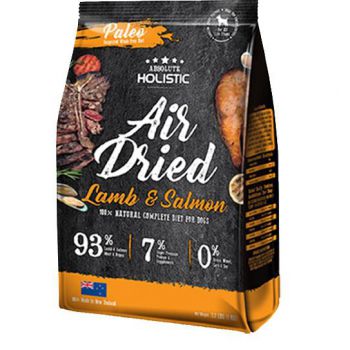  Absolute Holistic Air Dried Dog Diet - Lamb & Salmon 1kg 