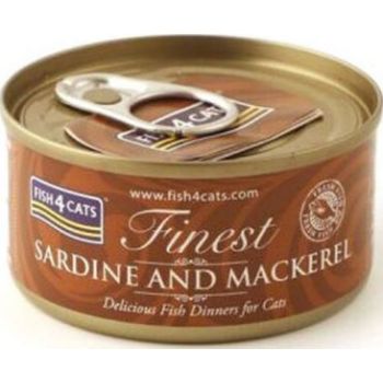  Fish4Cats Sardine with Mackerel Wet Food 70G 