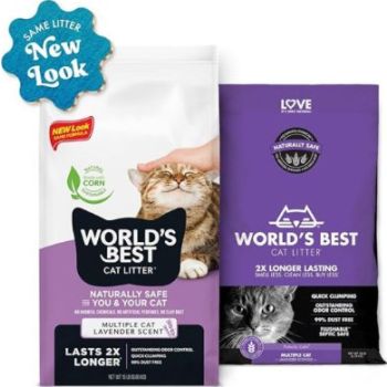  World's Best  Cat Litter Scented Multiple Cat Clumping 7.0 Lbs 
