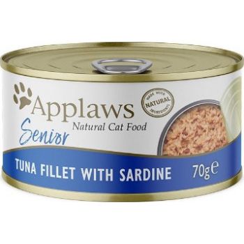  Applaws Cat Wet Food Senior Tuna With Sardines 70G T 